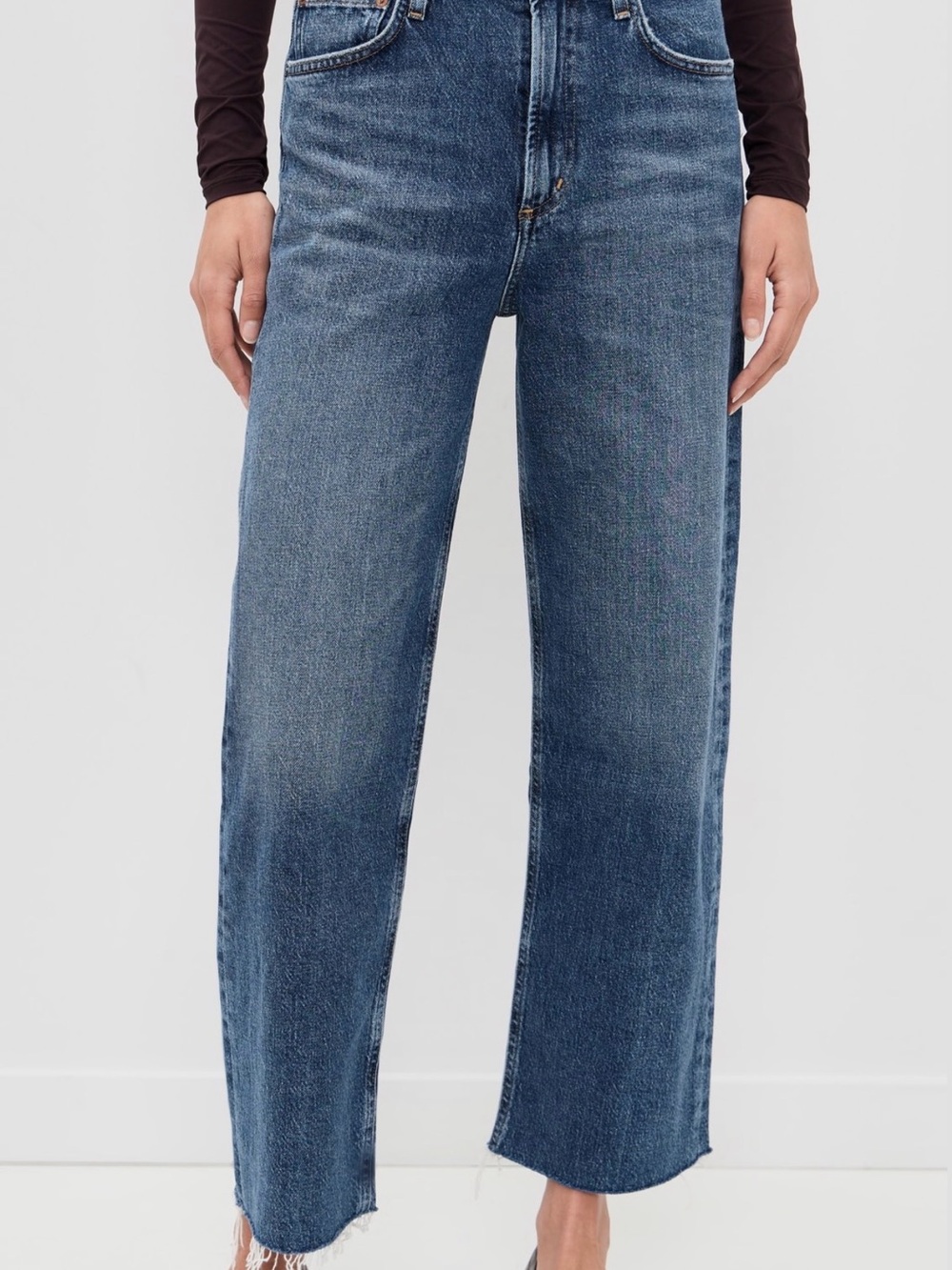 AGOLDE Ren High Rise Wide Leg Jeans - Picture 2 of 8